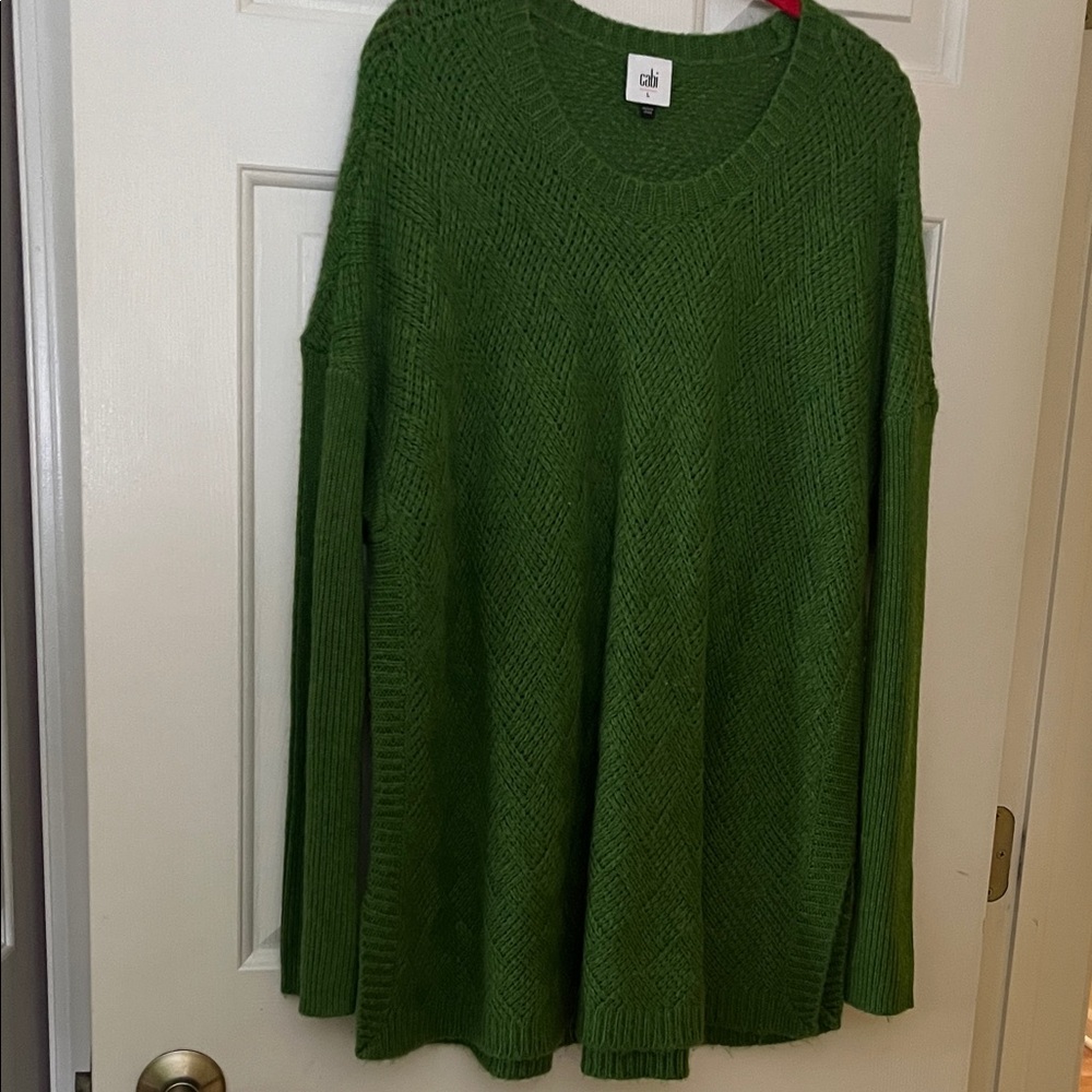 CAbi Vibrant Green Sweater